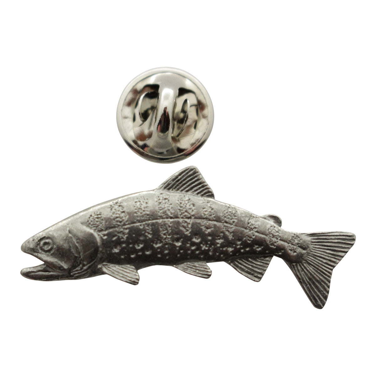 Yamame Pin ~ Antiqued Pewter ~ Lapel Pin ~ Sarah's Treats & Treasures